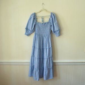 Hill House Home Nesli Nap Dress in Diana Check Tartan, Size Small